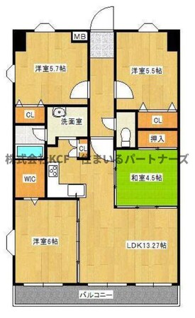 エバーライフ久留米南の物件間取画像